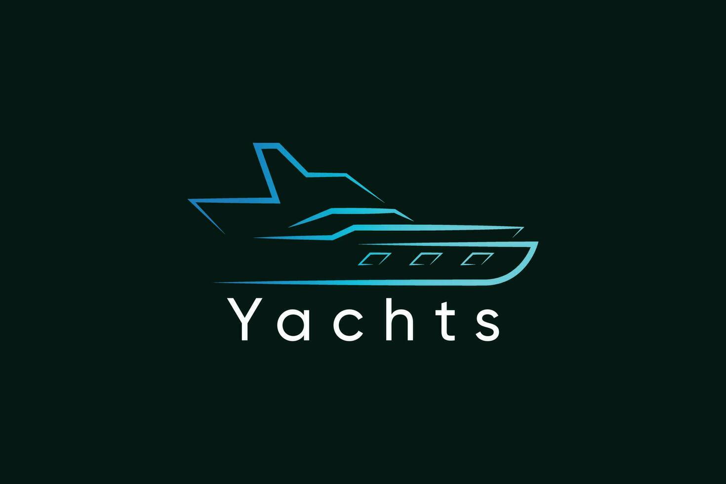 blå hav yachter logotyp design mall vektor