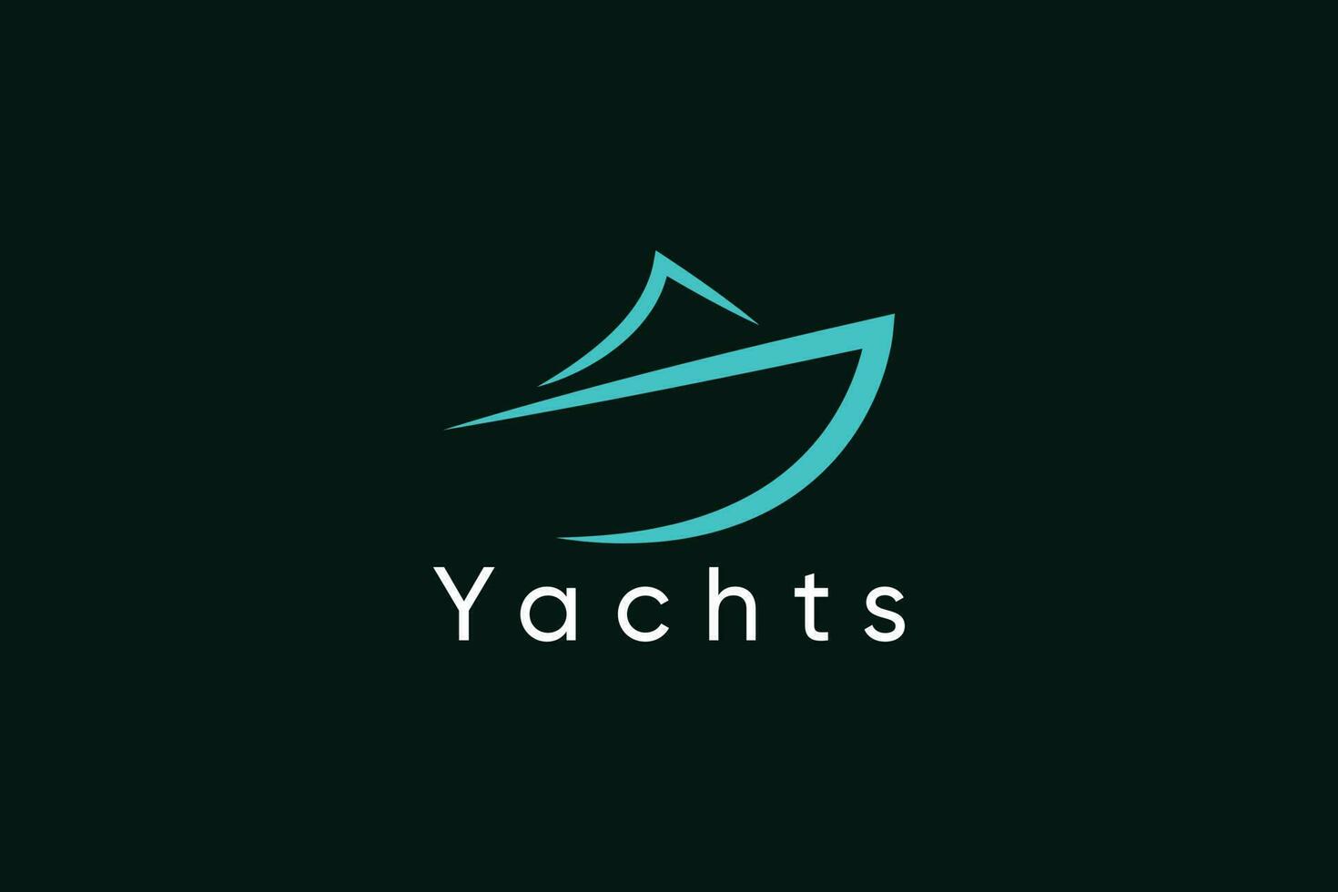 blå hav yachter logotyp design mall vektor