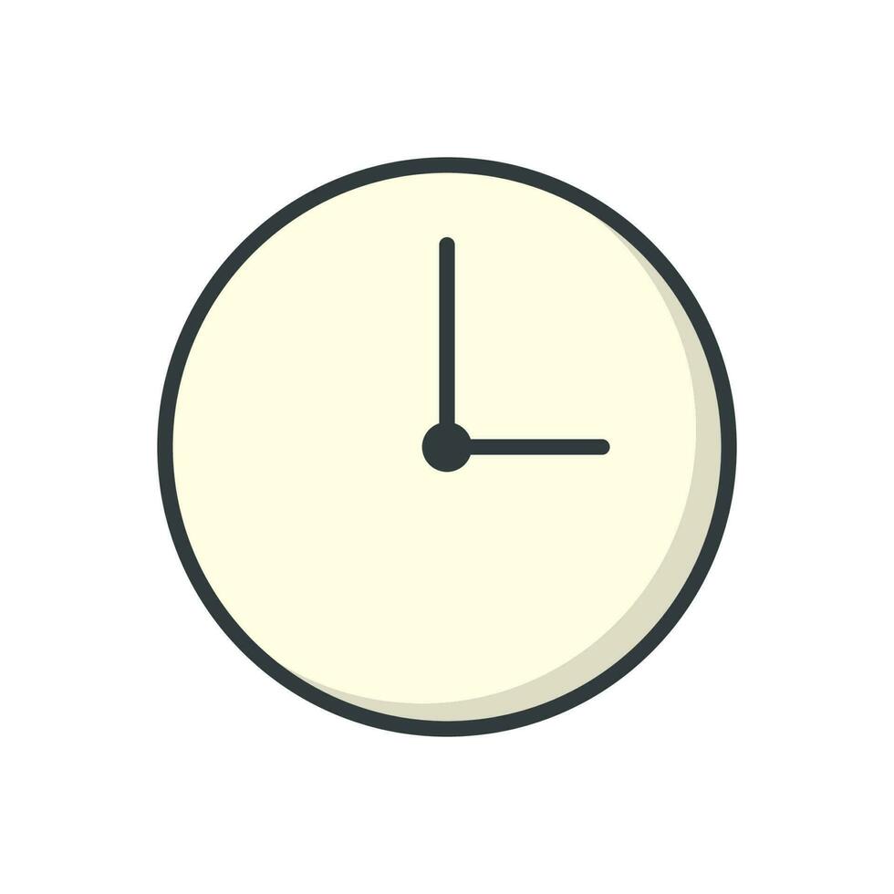 Uhr Symbol Vektor Design Vorlagen einfach und modern