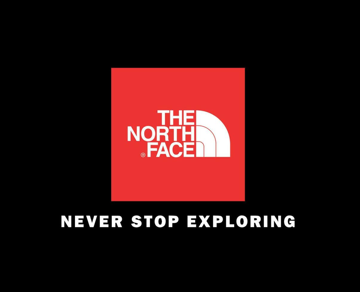 de norr ansikte varumärke logotyp symbol kläder design ikon abstrakt vektor illustration med svart bakgrund