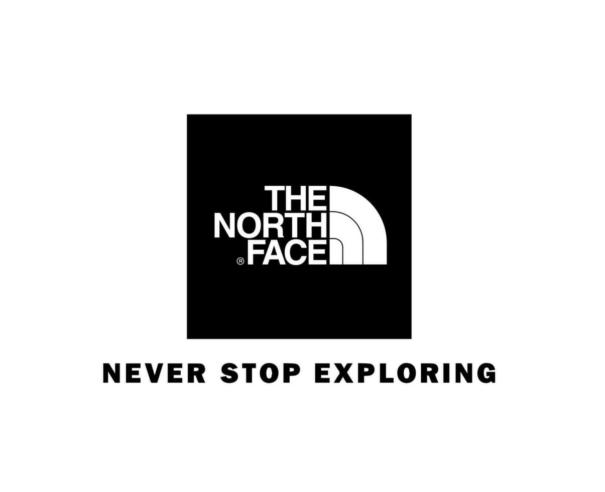 de norr ansikte varumärke logotyp symbol svart kläder design ikon abstrakt vektor illustration