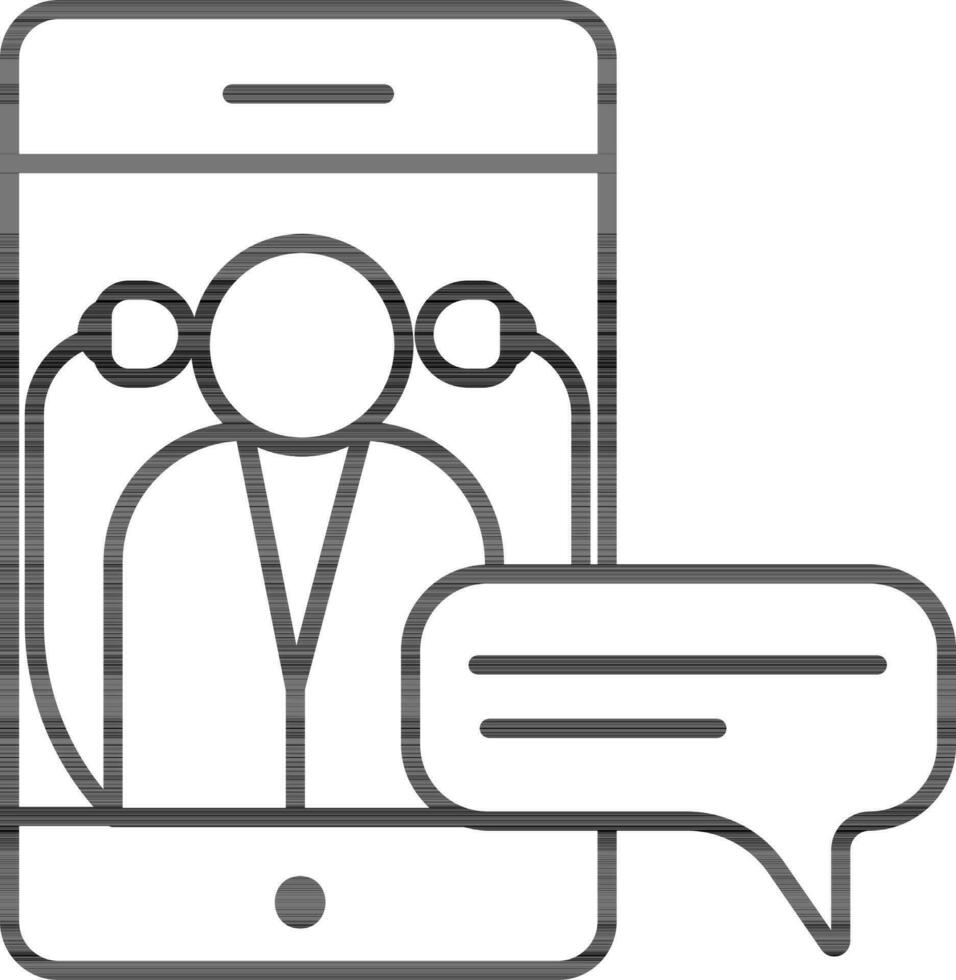Arzt chatten online von Smartphone Symbol. vektor