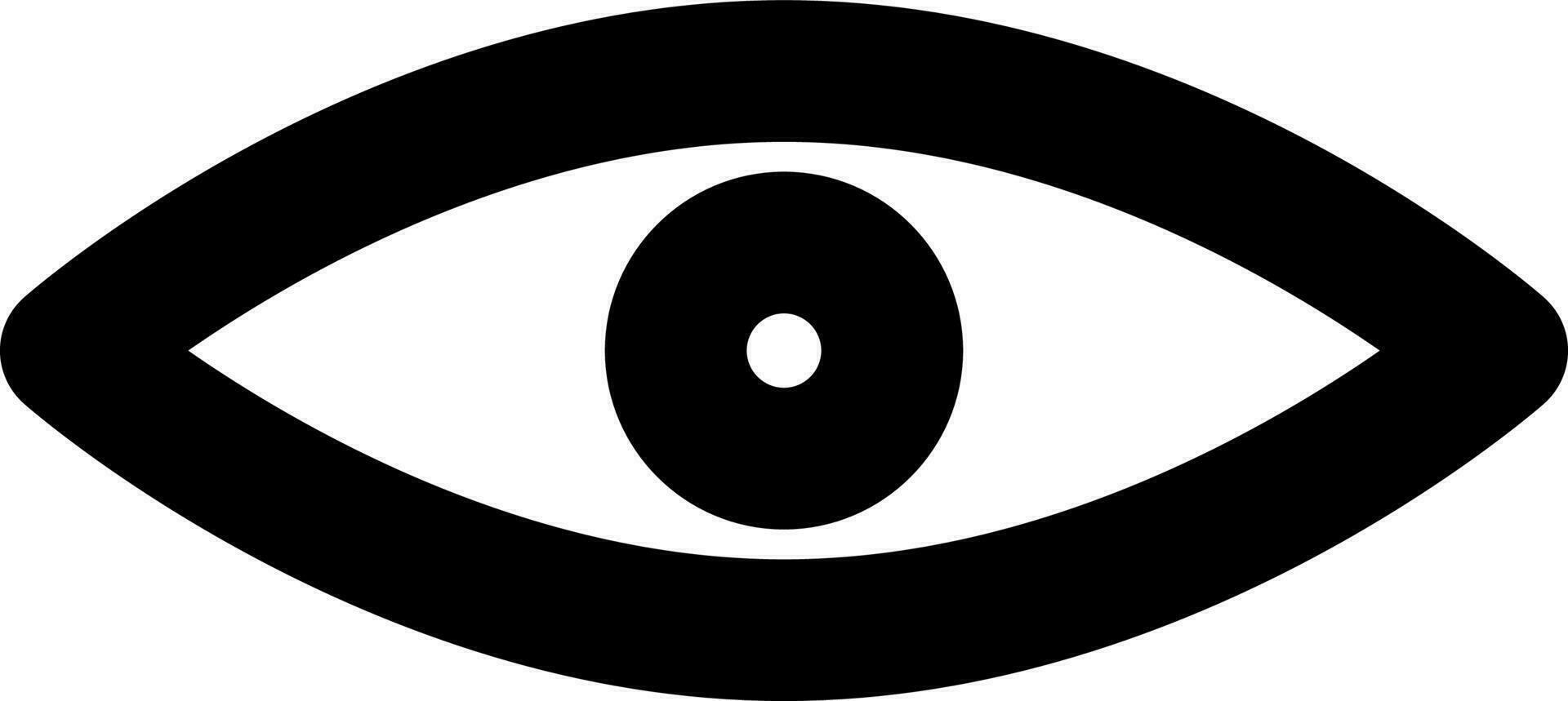 Vektor Illustration von Auge oder Vision Symbol.