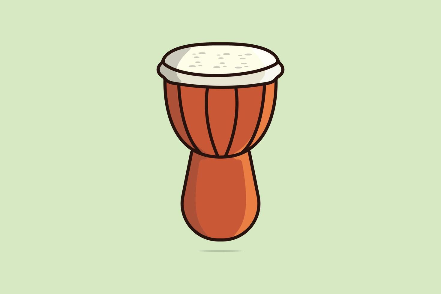 trumma snara med tågvirke vektor illustration. musik instrument objekt ikon begrepp. trumma musikalisk symbol eller snara trumma vektor design på grön bakgrund med skugga.