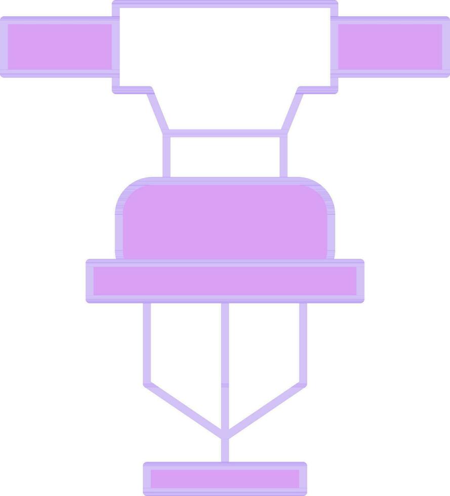 Sprinkler Symbol im lila und Weiß Farbe. vektor