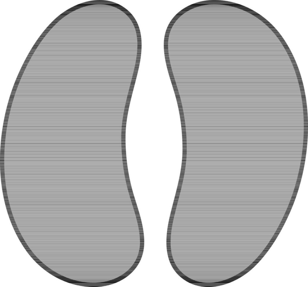 das Vieh Fußabdruck Symbol im grau Farbe. vektor