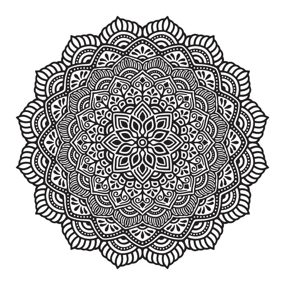 dekorativer Mandala-Designvektor vektor