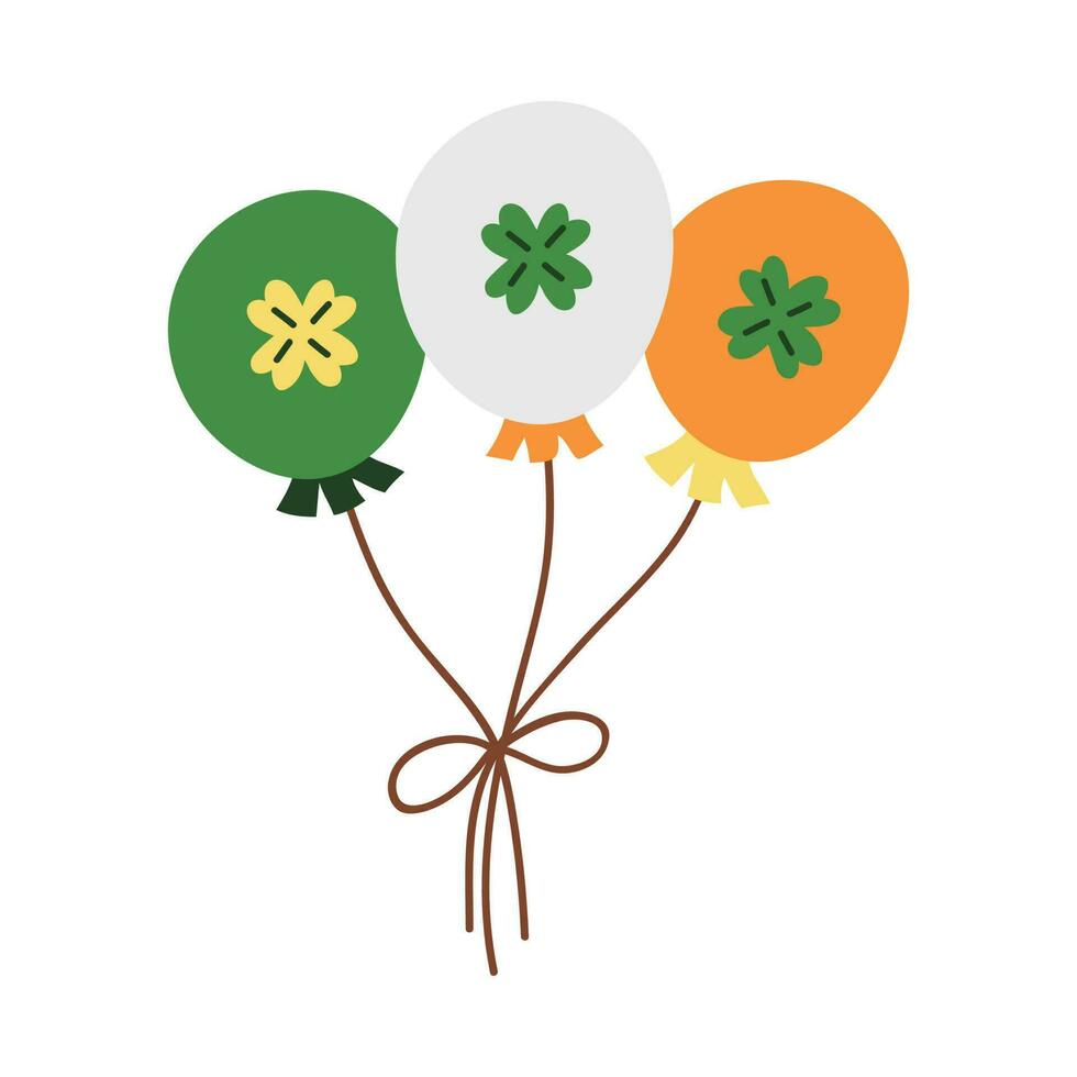 st. Patricks dag. st. Patricks dag vektor design element illustration. isolerat objekt på vit bakgrund.