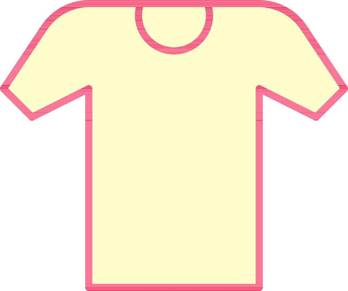 T-Shirt Symbol im rot und Weiß Farbe. vektor