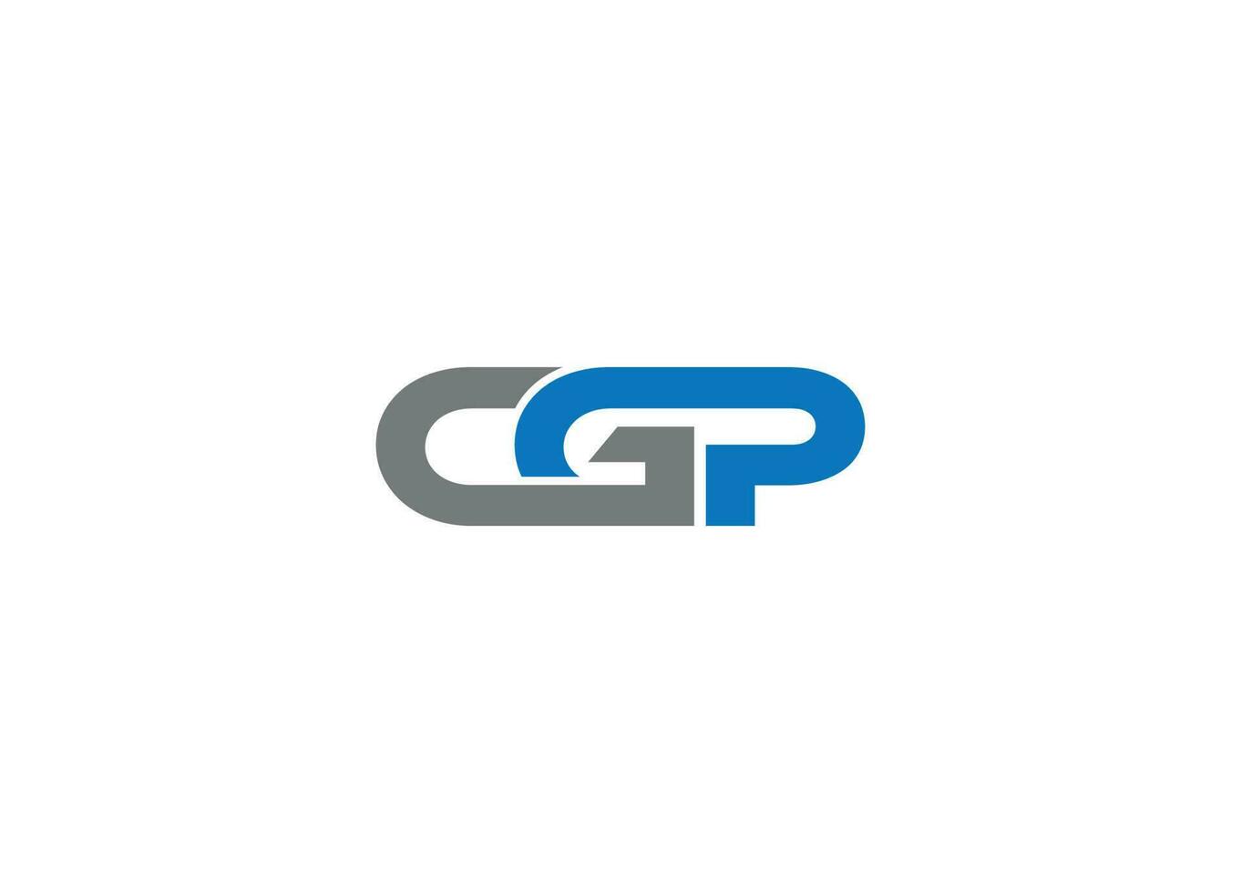 cgp brev första kreativ modern logotyp design vektor ikon mall