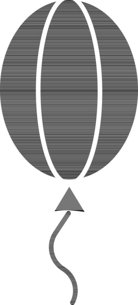 ballong ikon i svart och vit Färg. vektor