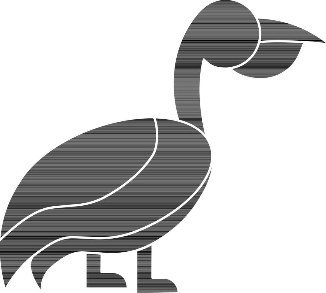 Ente Symbol oder Symbol im Glyphe Stil. vektor