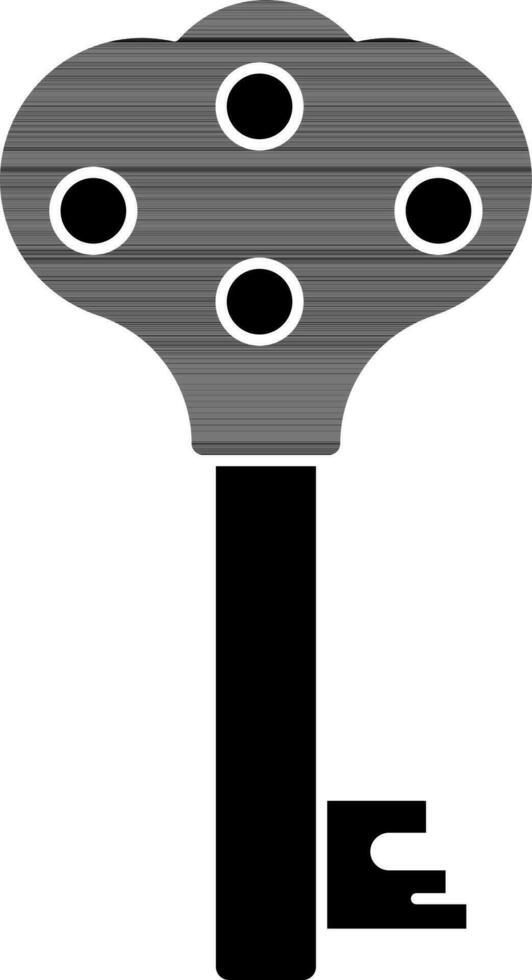 Schlüssel Symbol oder Symbol im eben Stil. vektor