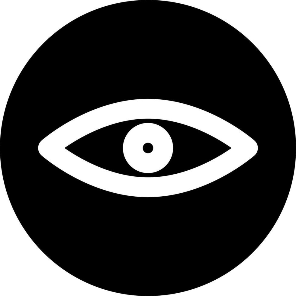 vektor illustration av öga eller syn ikon.