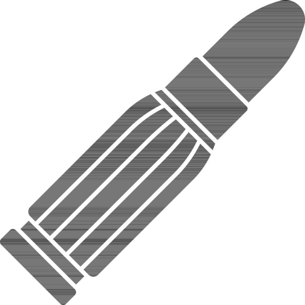 Munition oder Kugel Symbol im schwarz und Weiß Farbe. vektor