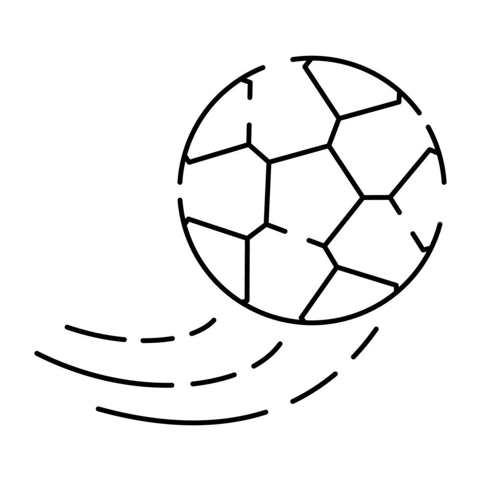 fotboll eller fotboll linje ikon. värld kopp mästerskap och turnering. sport och kondition linje ikoner infographic vektor boll.