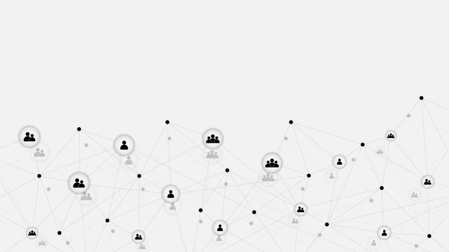 Sozial Netzwerk Verbindung oder verbinden Menschen Hintergrund. global Kommunikation Technologie Konzept Design. Vektor Illustration.