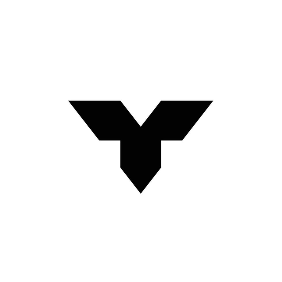 t Logo Design Brief abstrakt modern Technologie Symbol vektor