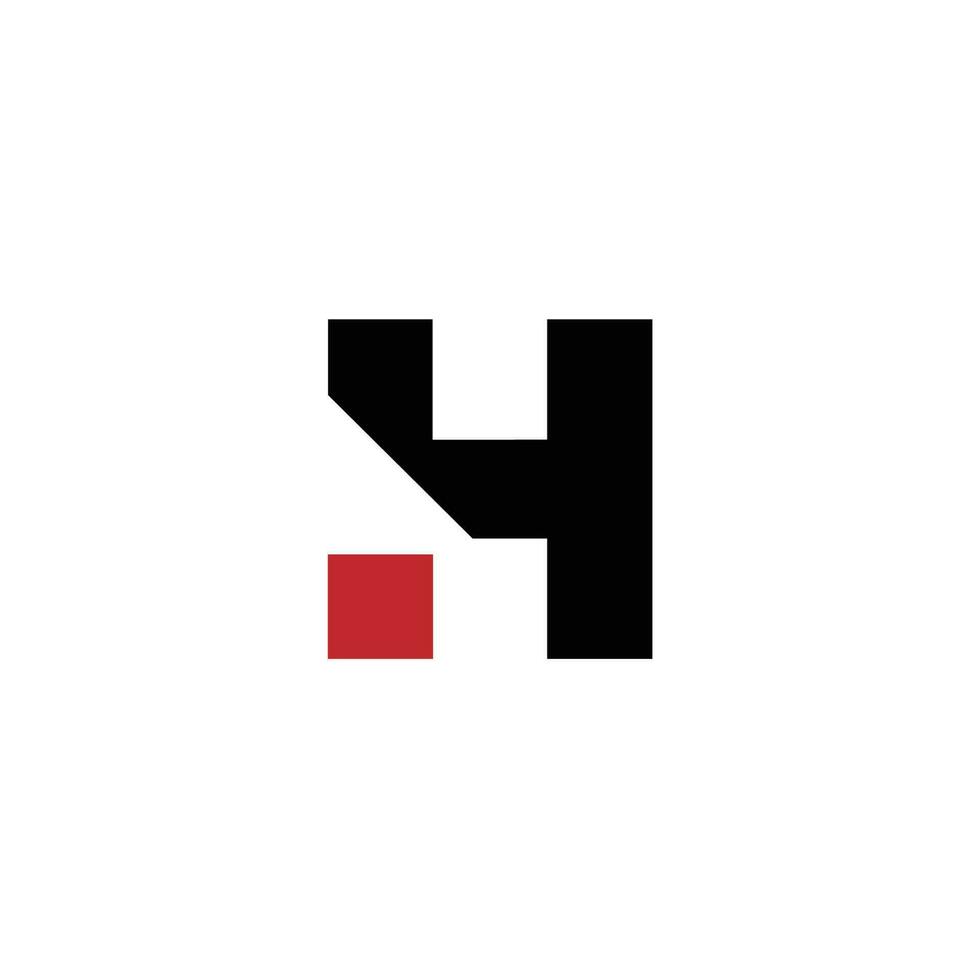 h Logo Brief Design Symbol vektor