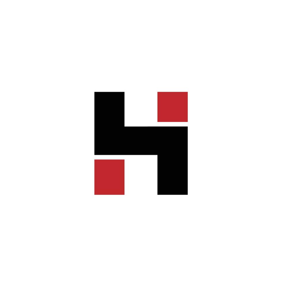 h logotyp brev design symbol vektor