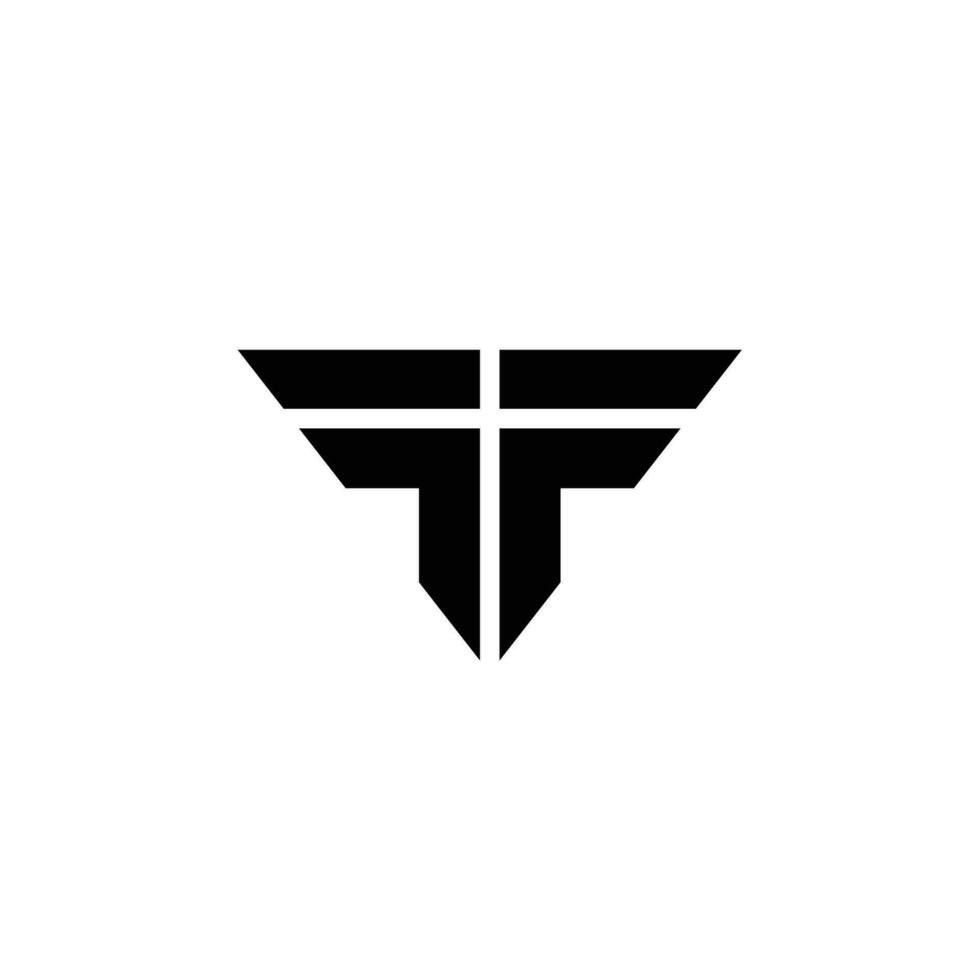 t logotyp design brev abstrakt modern teknologi symbol vektor