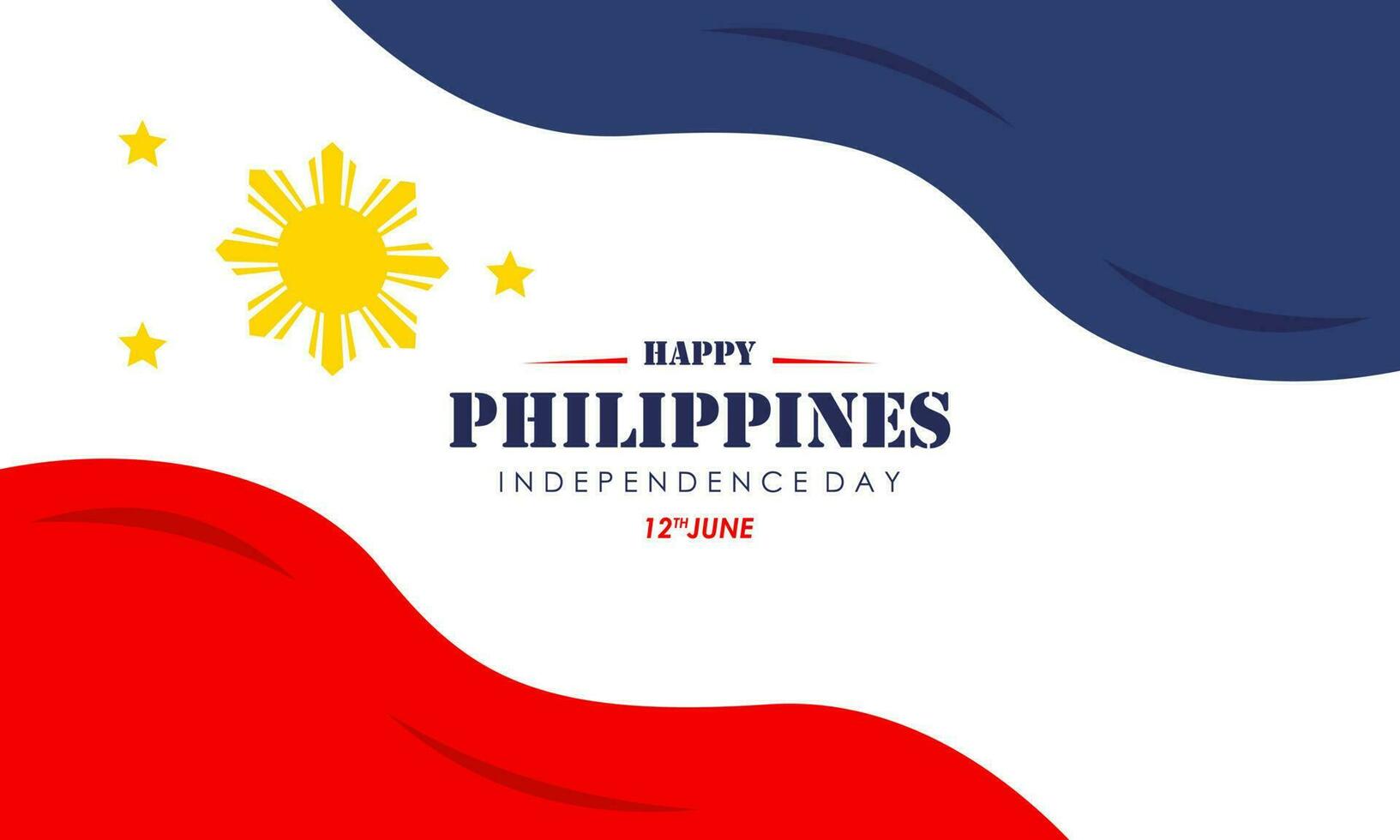 fira de filippinerna oberoende dag baner bakgrund vektor