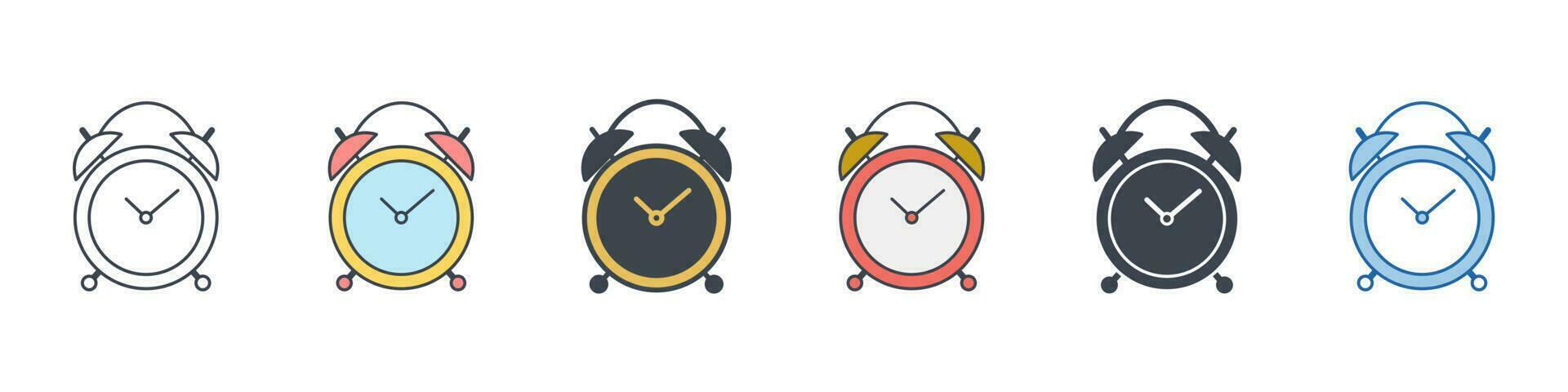 Uhr Symbol Symbol Vorlage zum Grafik und Netz Design Sammlung Logo Vektor Illustration