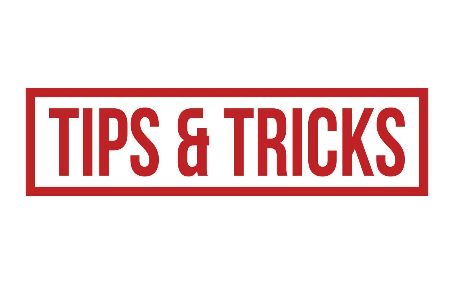 Tipps und Tricks Gummi Briefmarke Siegel Vektor