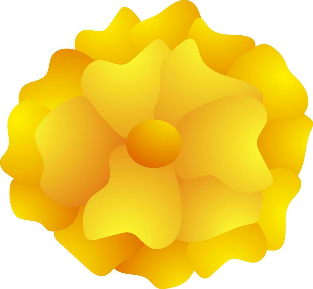 ringblomma blomma i gul Färg. vektor