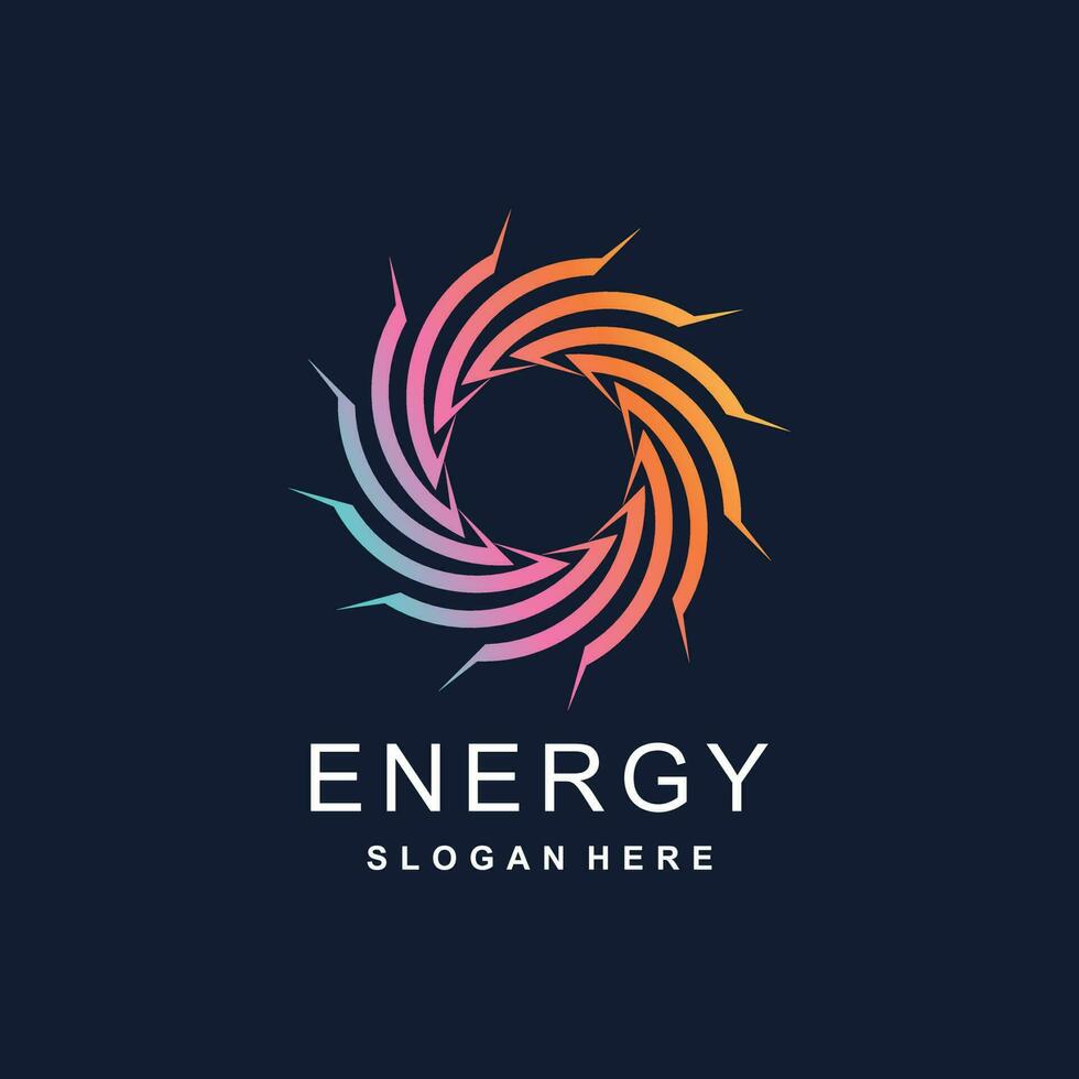 Energie Logo Vektor Idee mit modern abstrakt Stil
