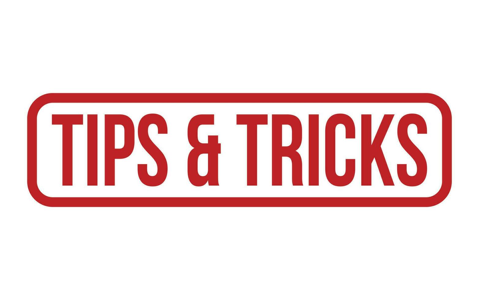 Tipps und Tricks Gummi Briefmarke Siegel Vektor
