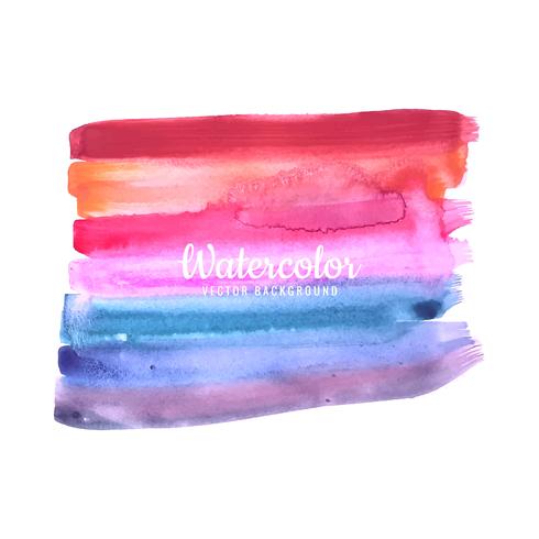 Abstrakter Bürstenanschlag für Design und bunte Aquarellbürsten vektor