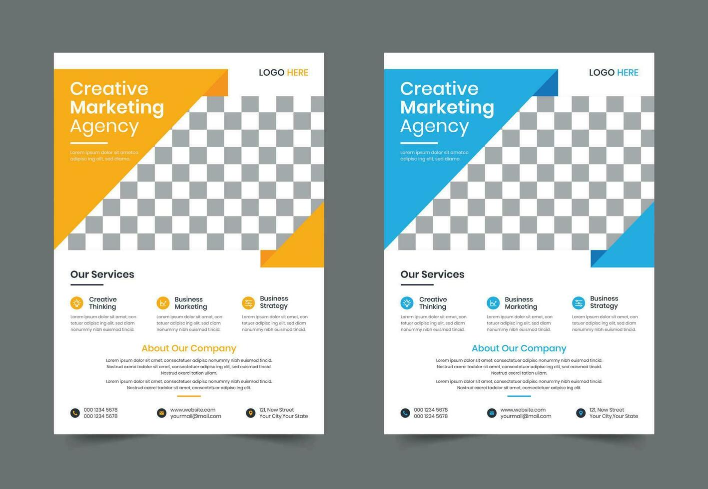 kreativ modern företags- företag flygblad mall design. folder broschyr affisch vektor illustration. för marknadsföring, företag förslag, befordran, annonsera, årlig Rapportera, utbildning, försäljning