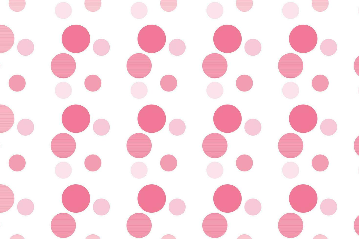 enkel abstrakt sömmar djup och lite rosa Färg polka punkt mönster på vit bakgrund vektor
