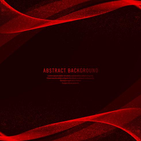 Abstrakt kreativ rödvåg bakgrund vektor