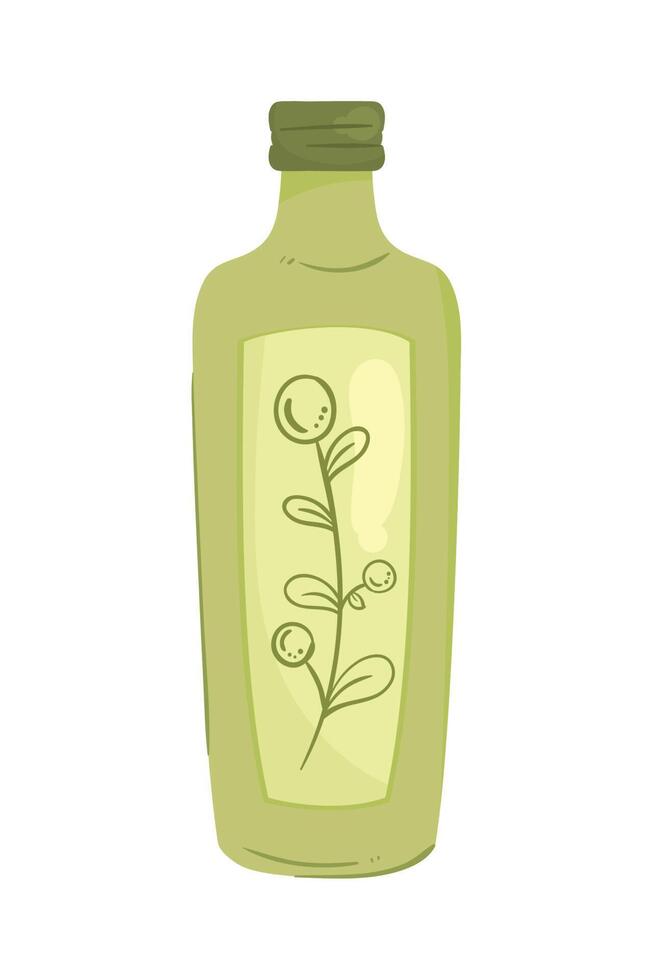 Olive Öl Flasche Produkt Symbol vektor