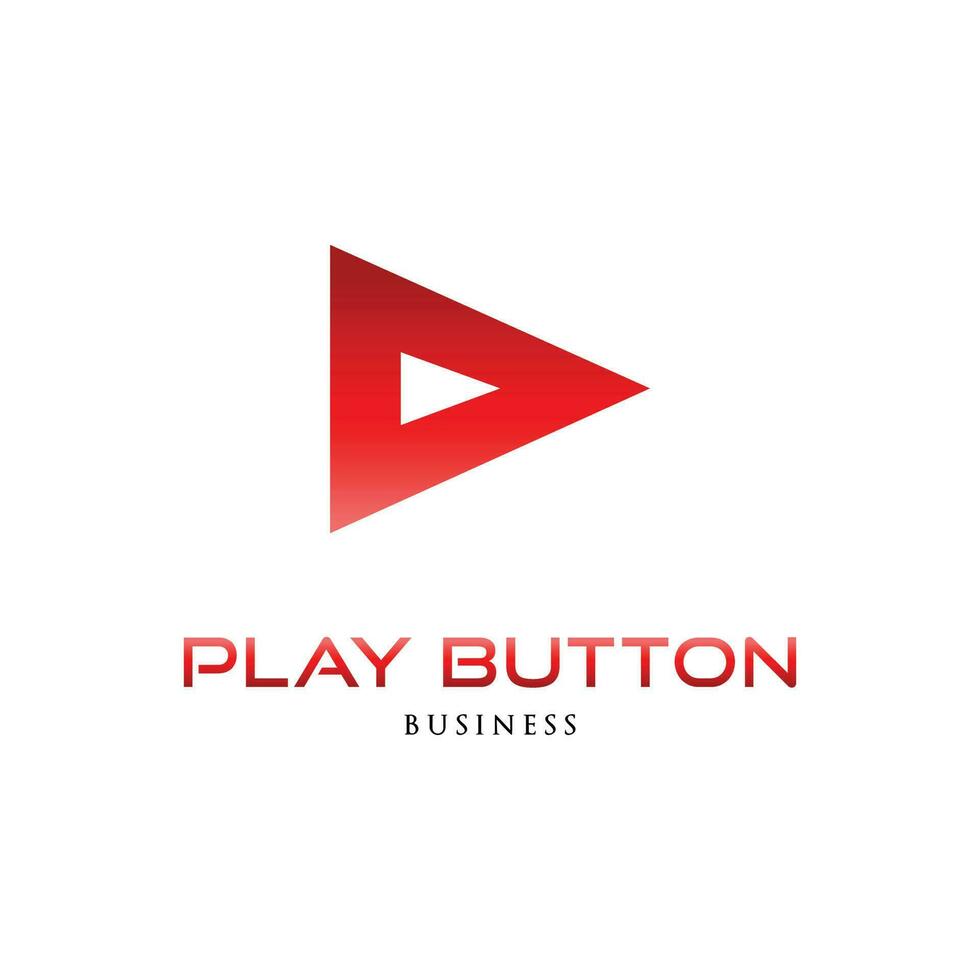 Play-Button-Symbol-Logo-Design-Vorlage vektor