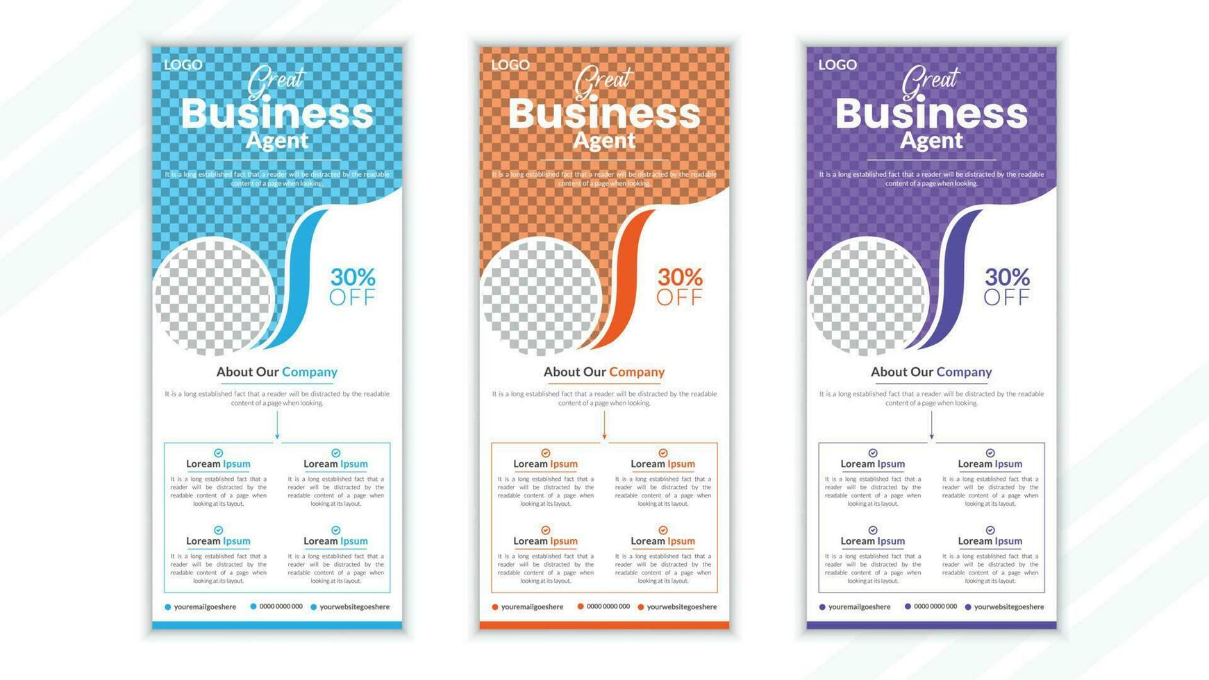 Business Roll Up Banner Design vektor