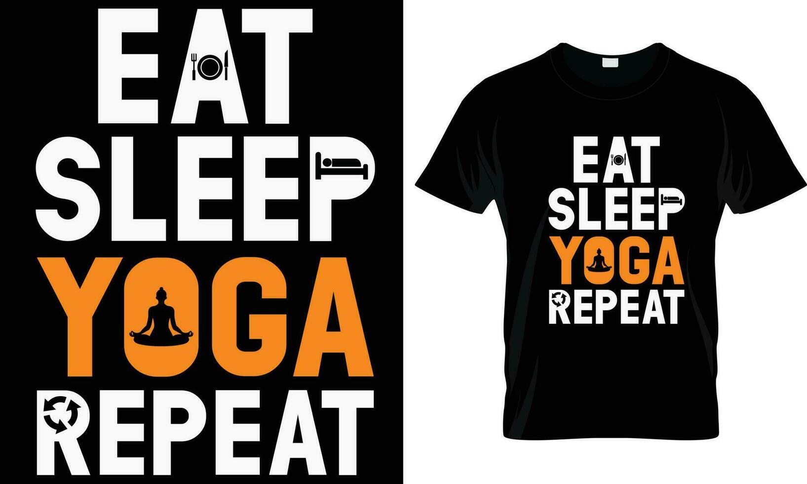 yoga t-shirt design grafisk vektor. vektor