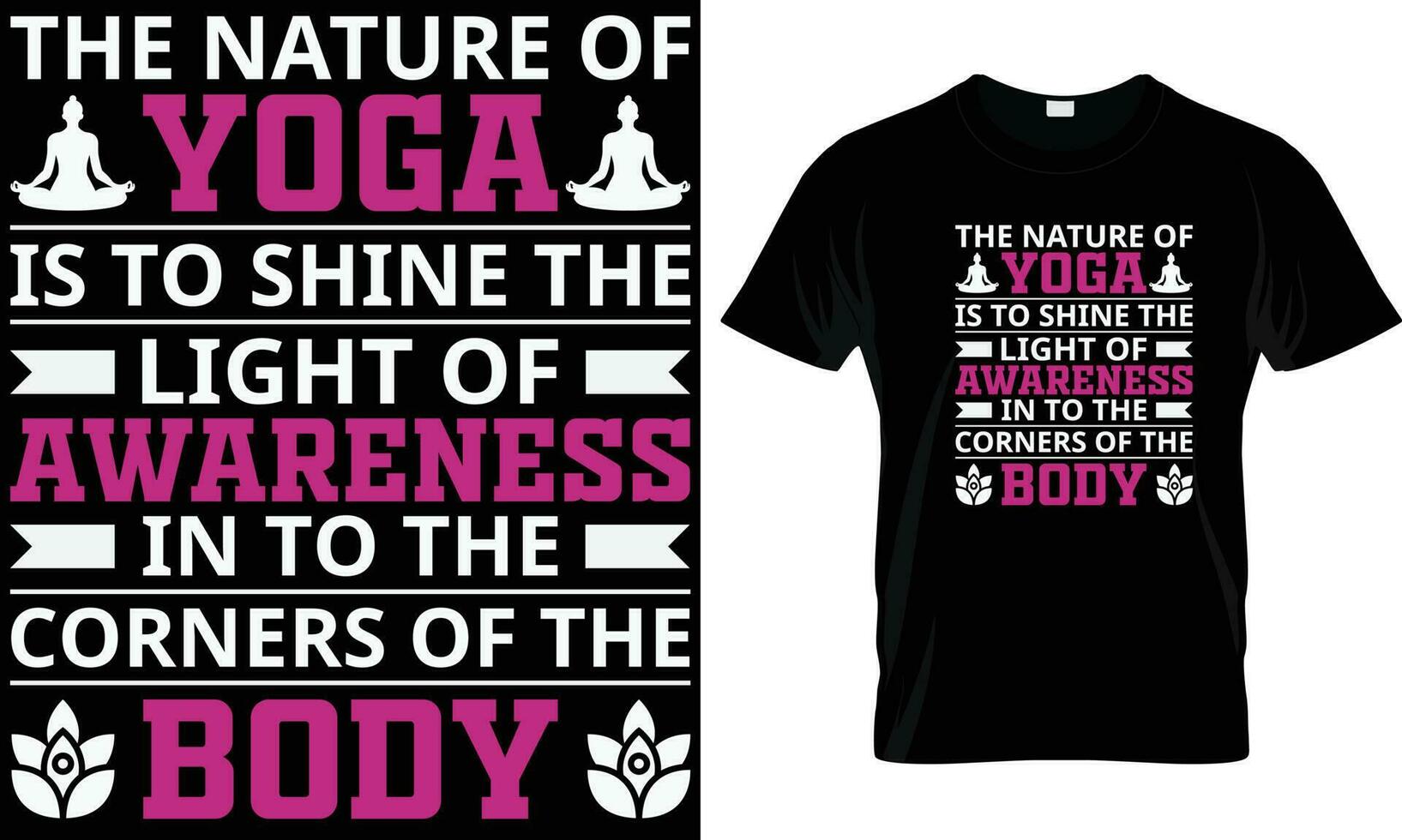 yoga t-shirt design grafisk vektor. vektor