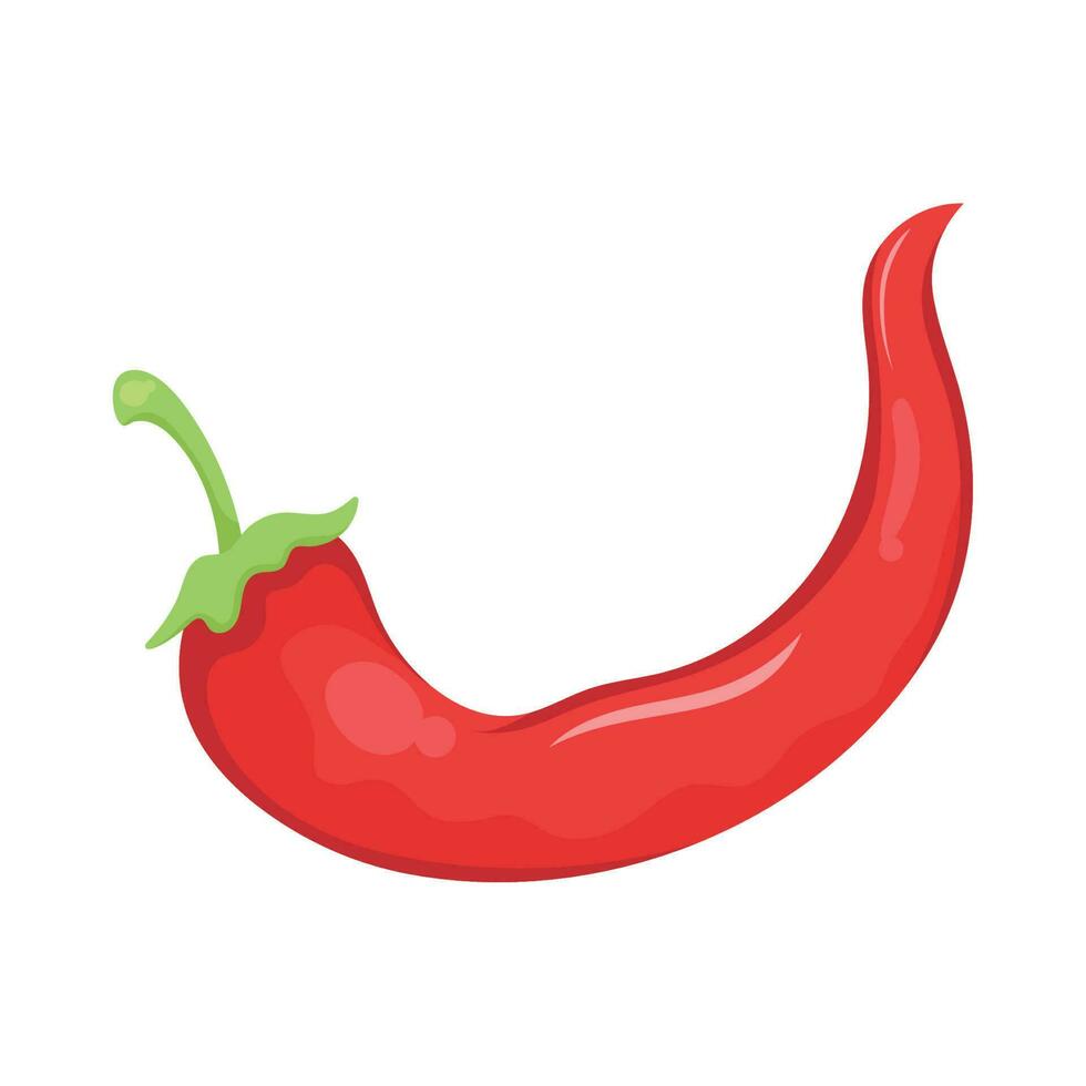 Chili Pfeffer heiß Gemüse Symbol vektor