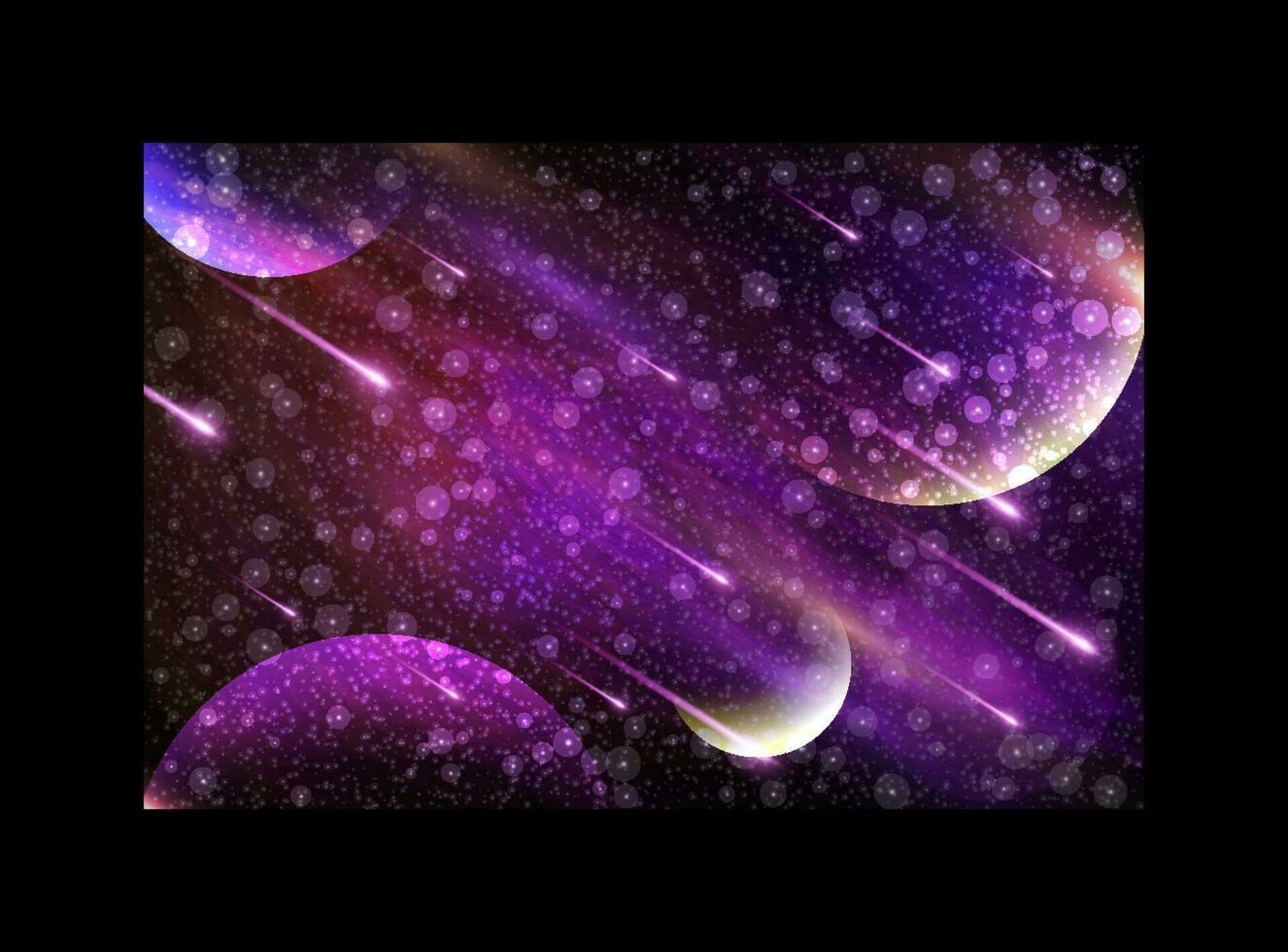 Kosmos Hintergrund mit realistisch Sternenstaub, Nebel, Mond und leuchtenden Sterne. bunt Galaxis Hintergrund. Raum Vektor Illustration. sternenklar Nacht, unendlich Universum, milchig Weg.