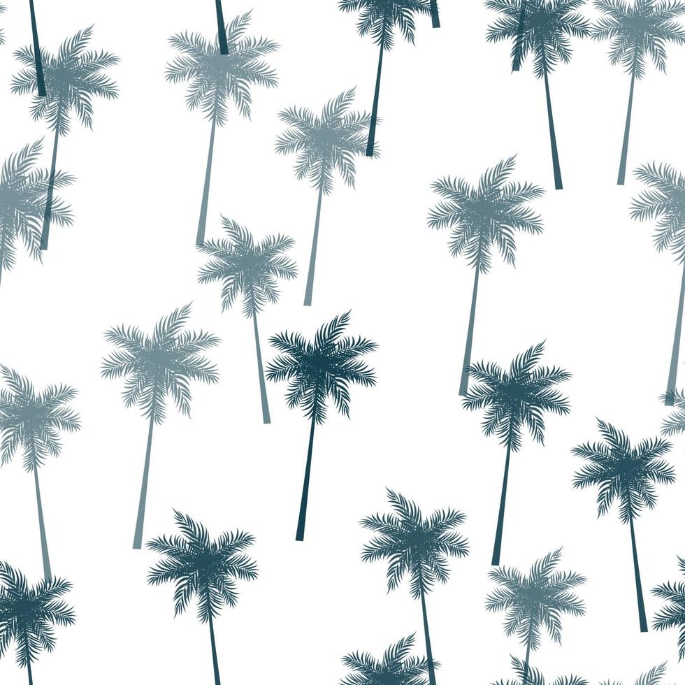 tropischer Palmblätter nahtloser Musterhintergrund vektor