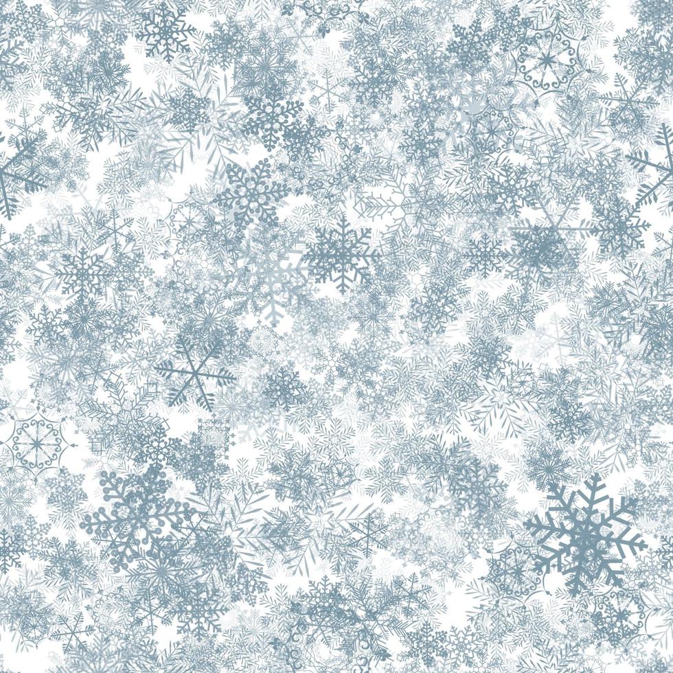 nahtloser Musterhintergrund des abstrakten Winterdesigns mit Schneeflocken für Weihnachten und Neujahrsplakat vektor