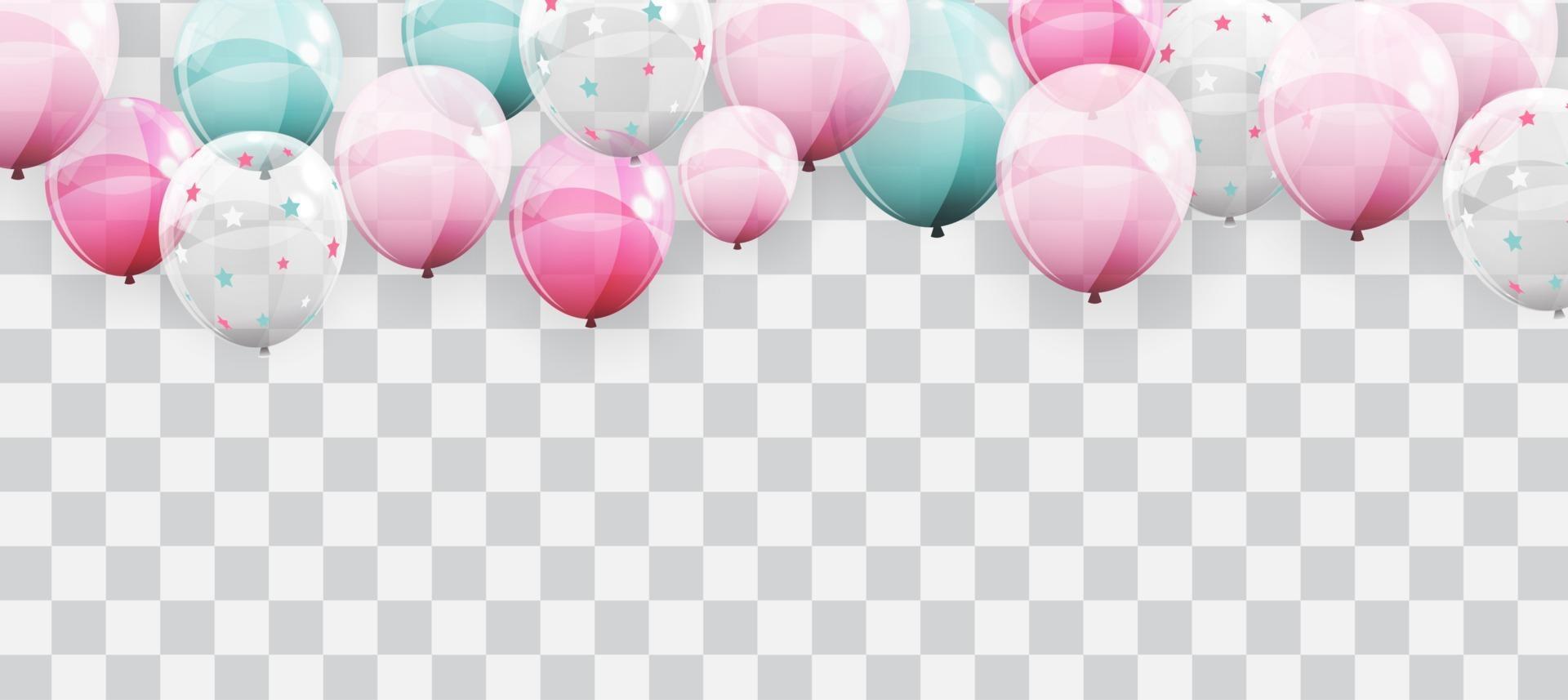 abstrakter Feiertagshintergrund mit Luftballons vektor