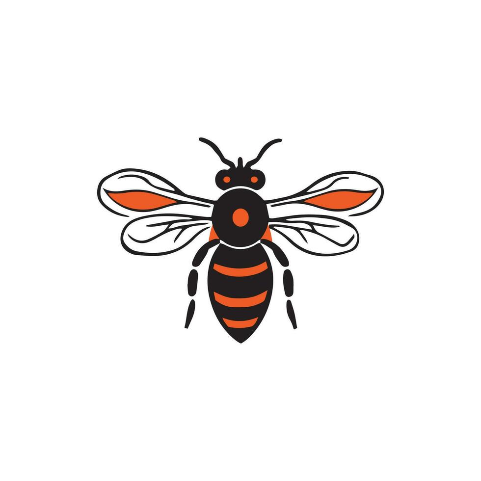 Honig Biene Logo Symbol, Honig Biene Vektor bunt Vorlage