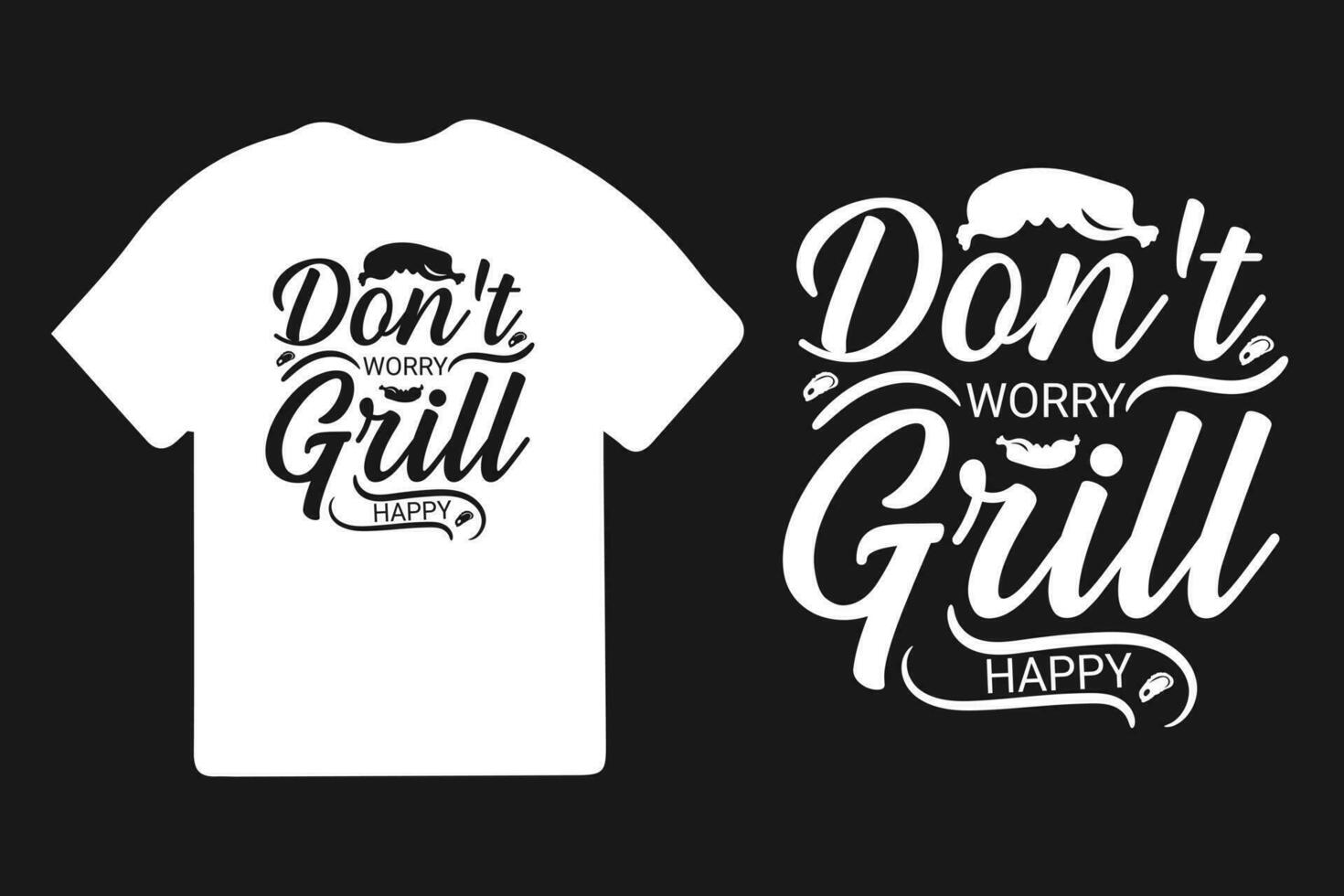 Grill Typografie T-Shirt Design Vektor Vorlage, Grill T-Shirt Design. Jahrgang Grill t Hemd Design.