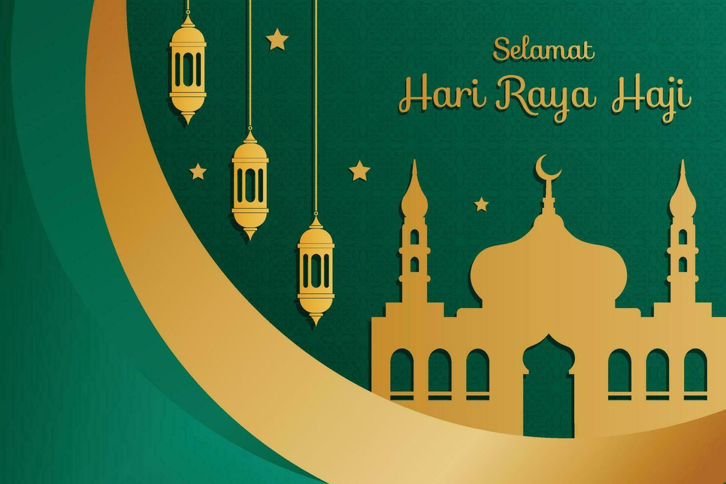 Hari raya haji Hintergrund. vektor