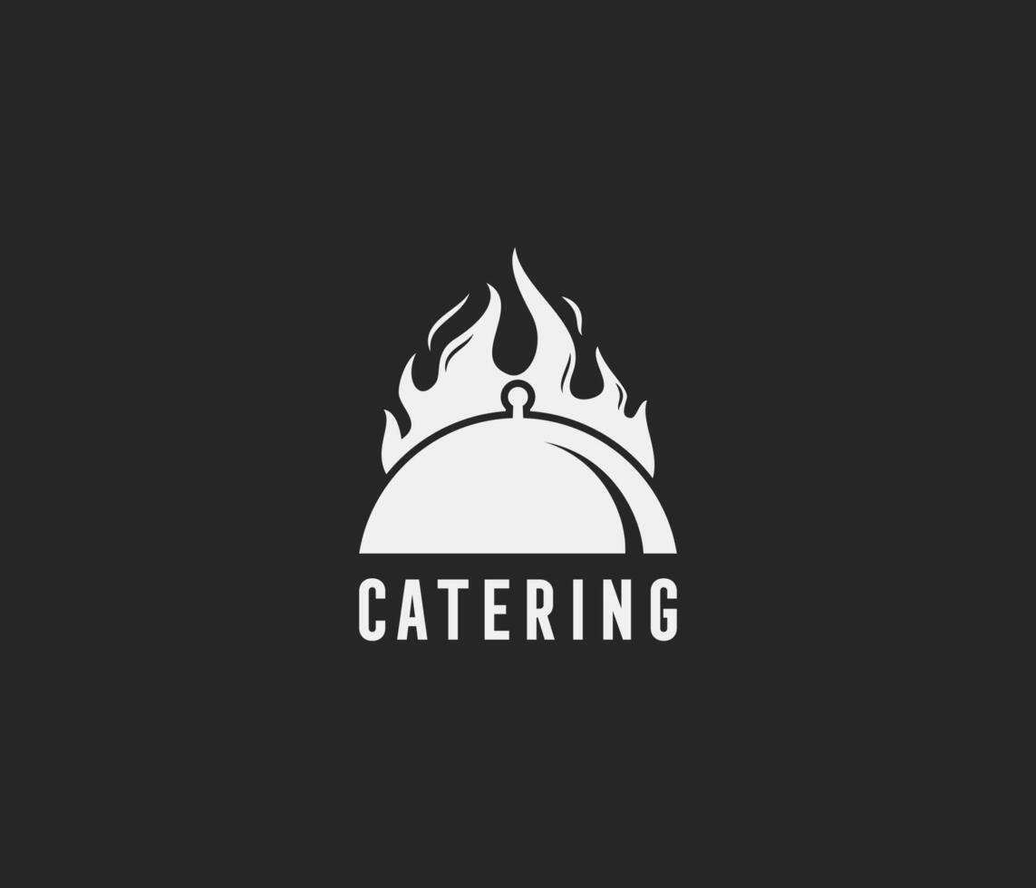 catering, pott, sked, hus, utegrill, bbq, grill, vektor, logotyp, restaurang logotyp vektor