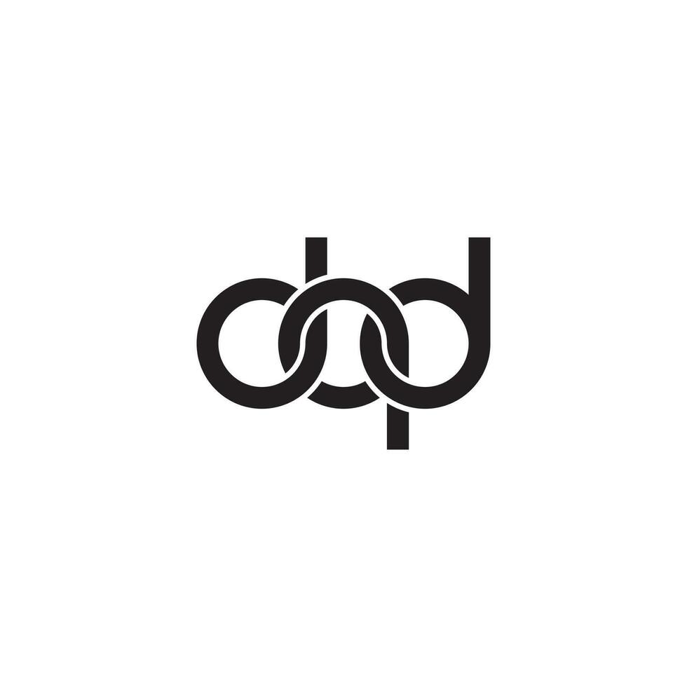 Briefe dqd Monogramm Logo Design vektor